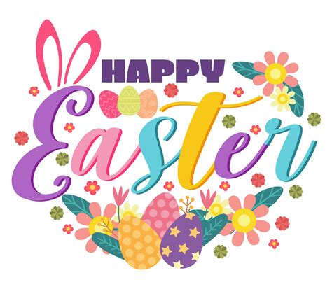 happy easter words to print