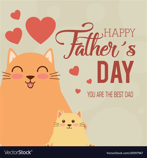 happy father's day cats