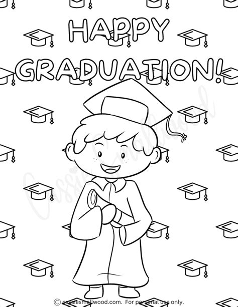 Happy Graduation Coloring Pages