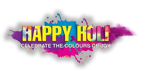happy holi text png
