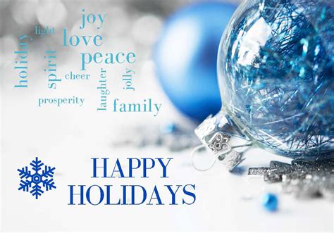 happy holidays and best wishes for 2019