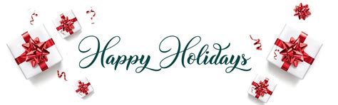 happy holidays banner email