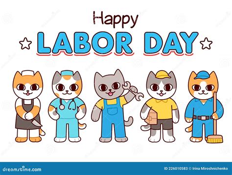 happy labor day cat