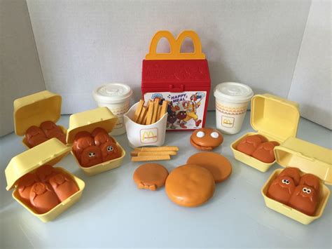 happy meal mcdonald's toy food set