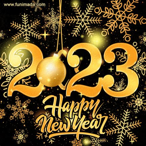 happy new year 2023 gif with message
