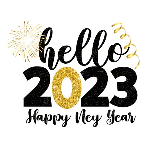happy new year 2023 svg