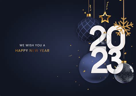 happy new year 2023 vector free download