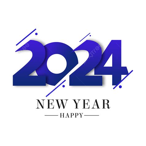 happy new year 2024 font png