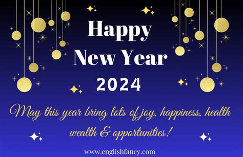 happy new year 2024 message in english