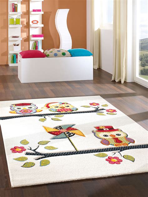 Teppich LITTLE OWL pink SB Möbel Discount Kinderteppiche