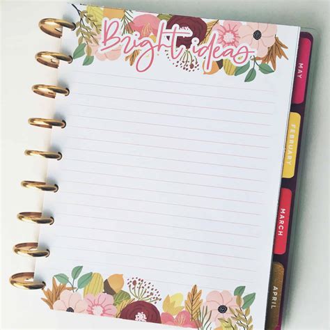 Happy Planner Notes Page Printable
