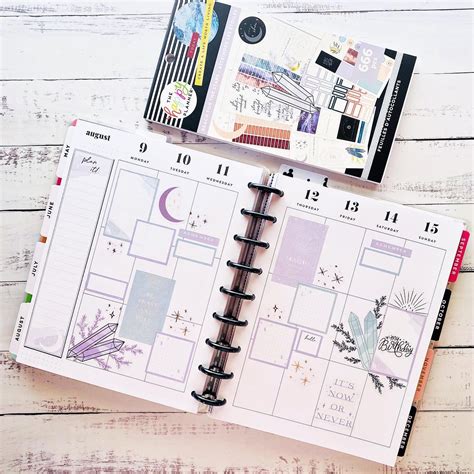 happy planner vertical layout