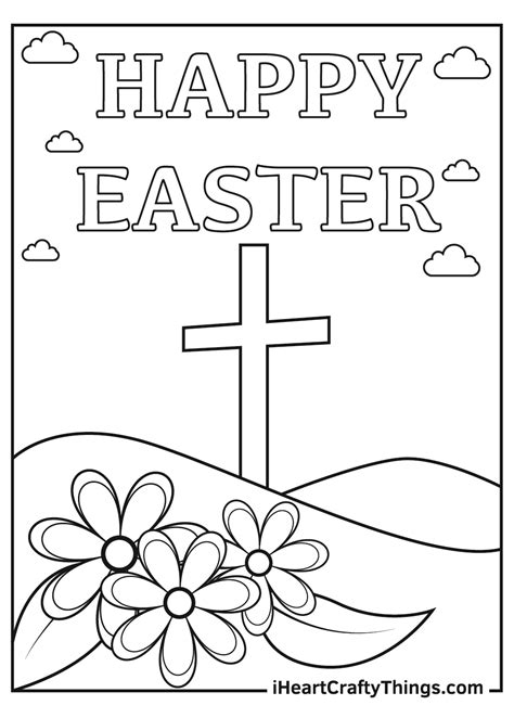 happy resurrection day easter color sheets
