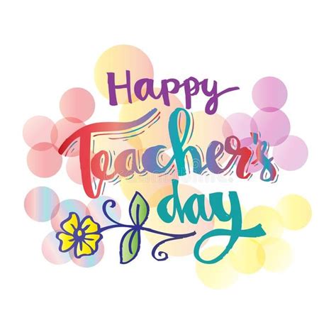 happy teachers day logo design