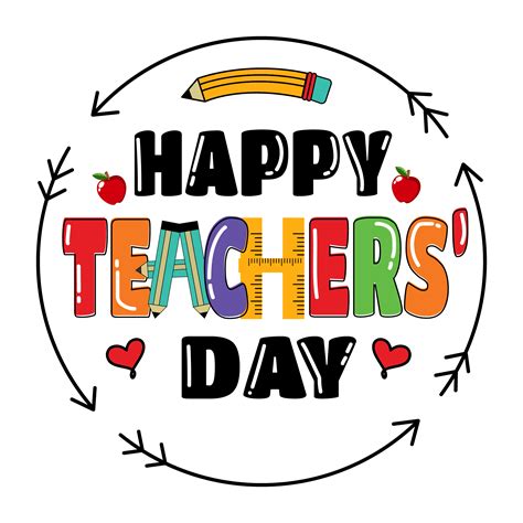 happy teachers day text png
