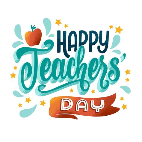 happy teachers day vector