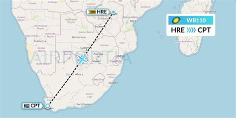harare to cape town flight