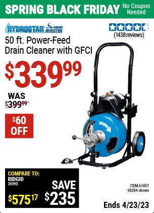 Harbor Freight Drain Cleaner Return