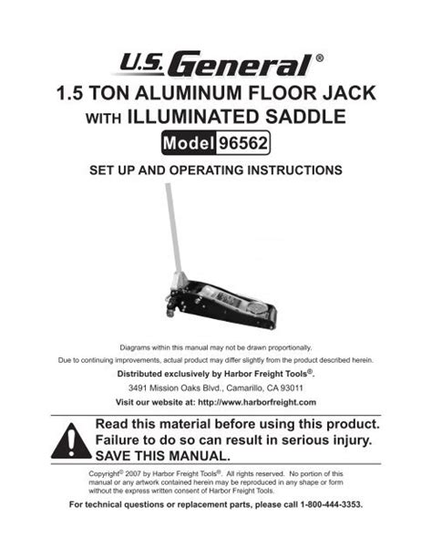 Harbor Freight Floor Jack Saddle