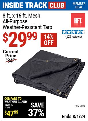 harbor freight mesh tarp