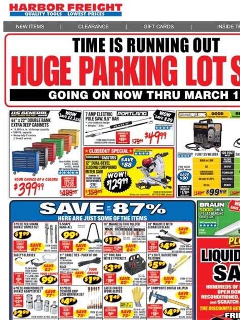 harbor freight sale this weekend locations