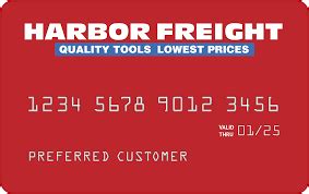 harbor freight tools credit card login