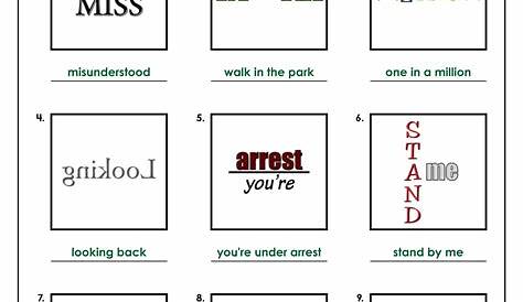 Printable Rebus Puzzles With Answers Printable Templates
