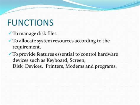Hard Disk Operating System Examples