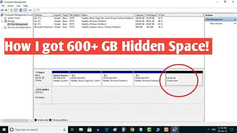 Hard Disk Size Not Showing Correctly