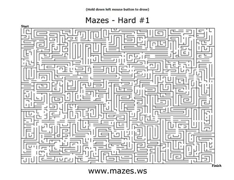Hard Maze Puzzle Online