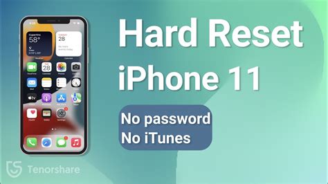 hard reset iphone 11 forgot passcode
