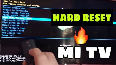 About Hard Reset Mi Tv New