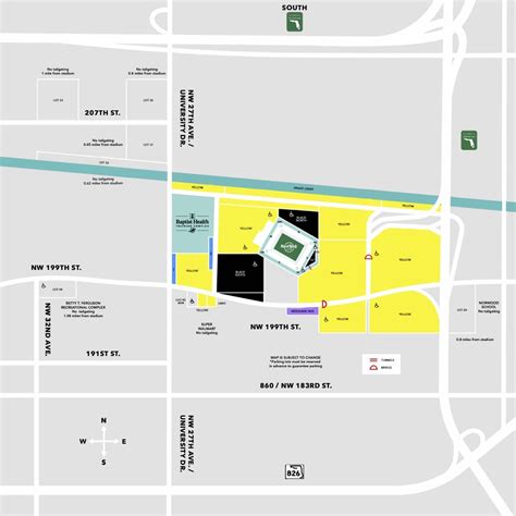Hard Rock Stadium Taylor Swift Map