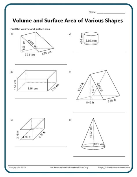 Hard Surface Area And Volume Questions
