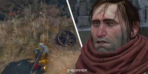 Geralt facing a difficult decision as a Witcher