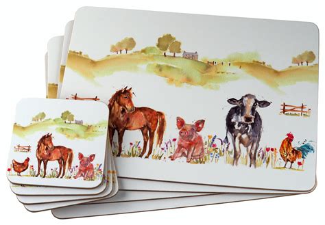 Hardback Placemats And Coasters