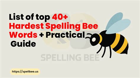 5 Hardest Spell Bee Words