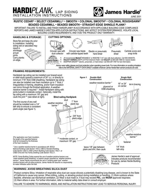 Hardie Siding Installation Instructions