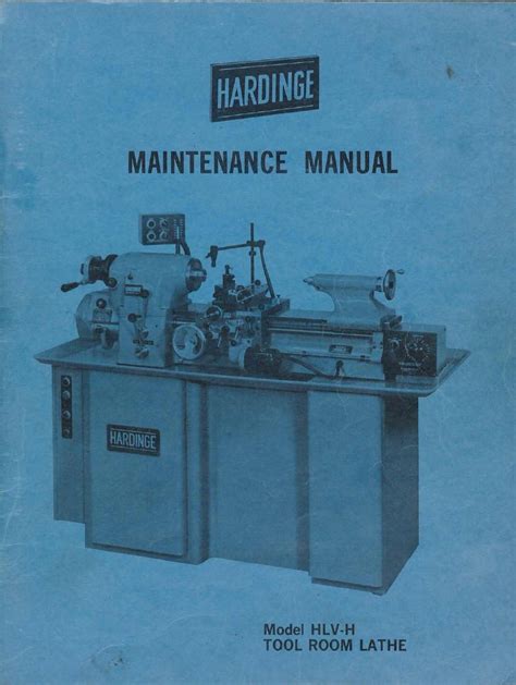 Hardinge Hlv H Manual