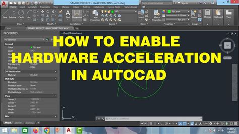 Hardware Acceleration In Autocad