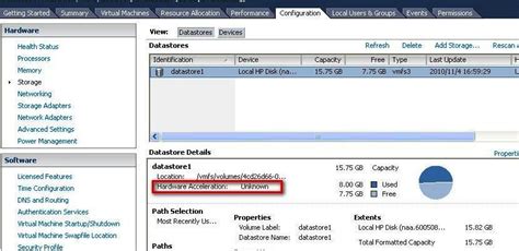 Hardware Acceleration Unknown Esxi
