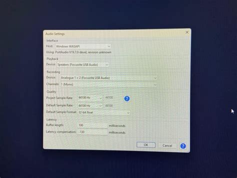 Hardware Compatibility with Audacity