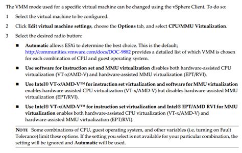 Hardware Cpu/Mmu Virtualization Configuration