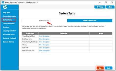 Hardware Diagnostic Test