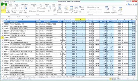 Hardware Items List In Excel