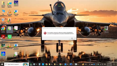 Hardware Monitor Window Application Error