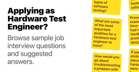 Hardware Test Engineer Interview Questions