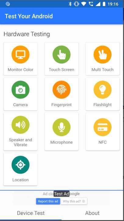 Hardware Test On Android