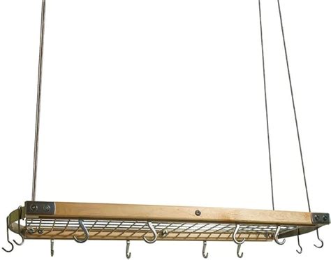 Hardwood Ceiling Pot Rack