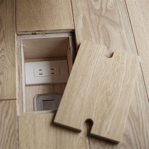 hardwood floor electrical outlet